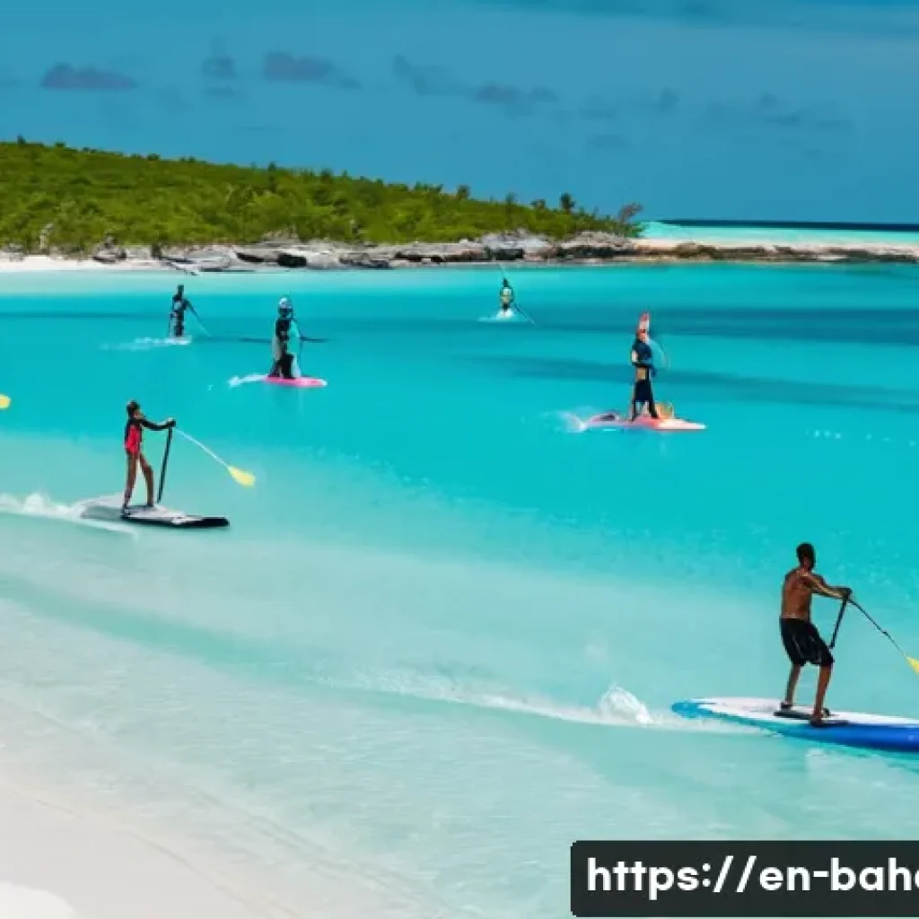 바하마 해변 비교 - **Prompt for Tranquil Seclusion:** A serene, untouched Bahamian beach at dawn, featuring soft, prist...